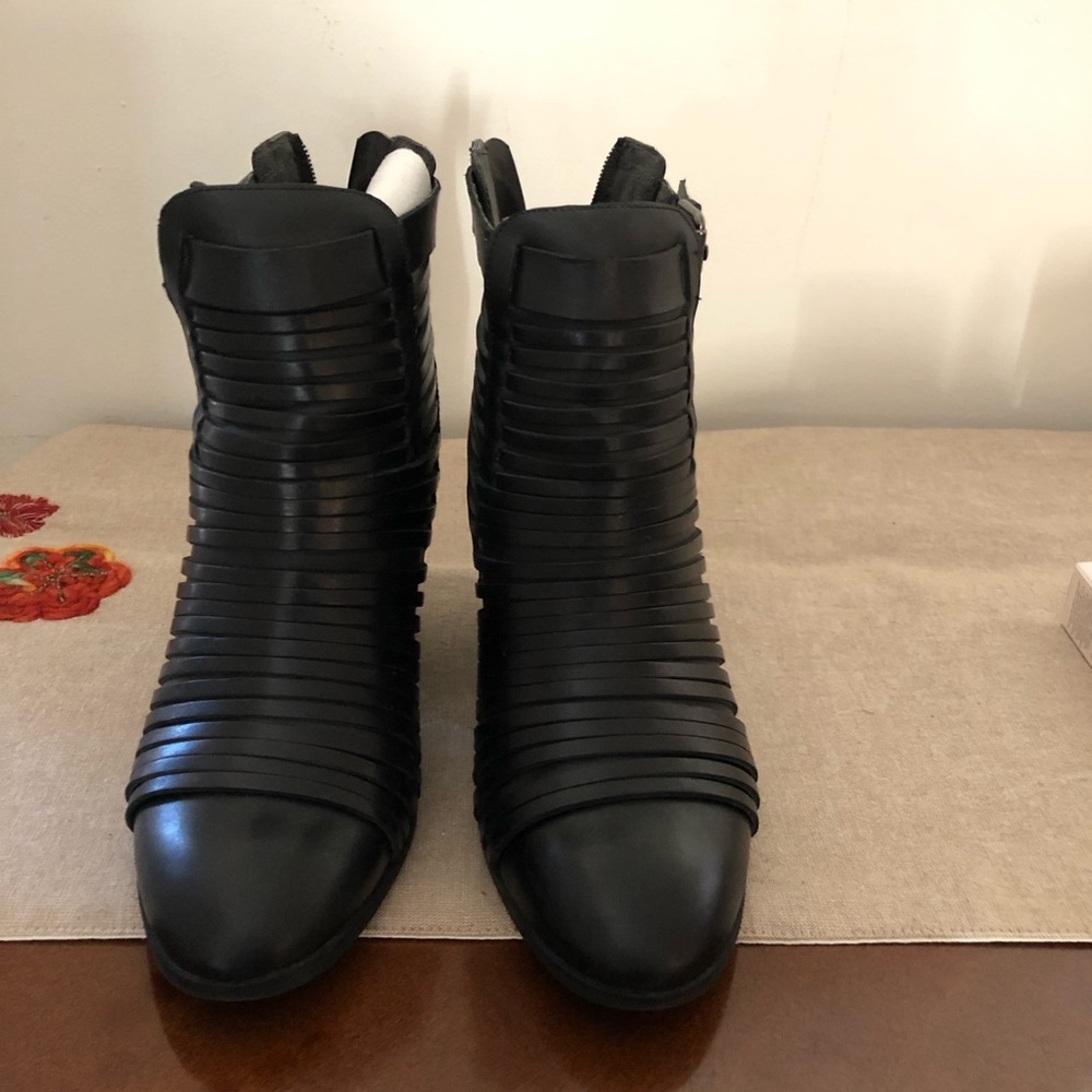 Black ankle booties